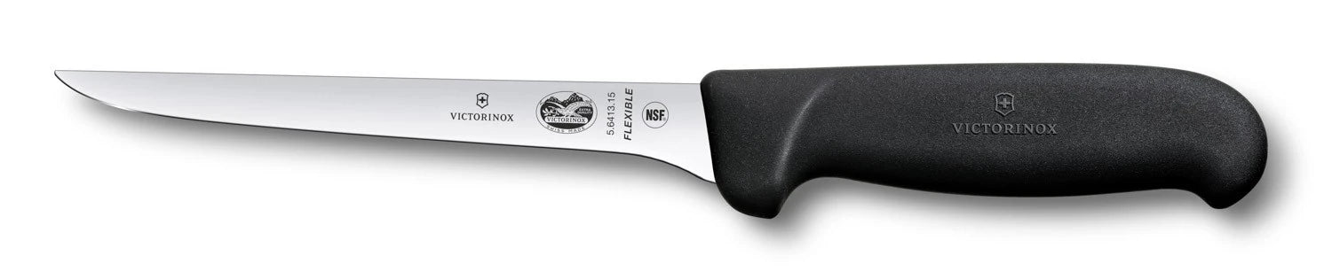 Victorinox Fibrox кухненски обвалачен нож, черен