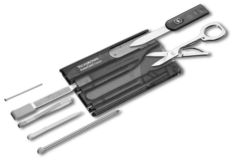 Victorinox SwissCard мултифункционална карта 10в1, черна