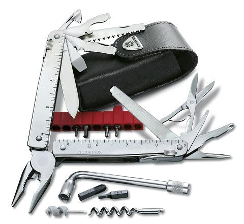 Victorinox SwissTool X Plus мултифункционален инструмент в кожен калъф