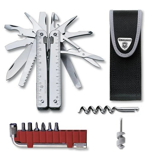 Victorinox SwissTool Plus многофункционален инструмент в найлоново калъф