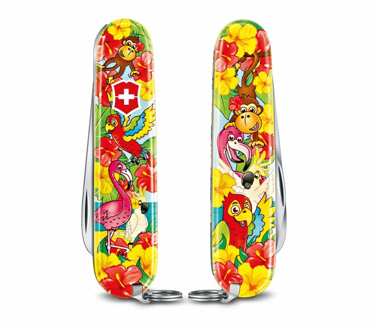 Victorinox My First Animal Edition мултифункционален нож за деца, мотив папагал, 9 функции