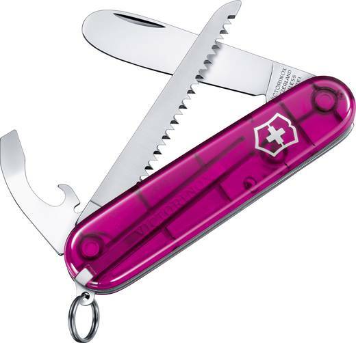 Victorinox My First многофункционален нож за деца, прозрачен розов, 9 функции