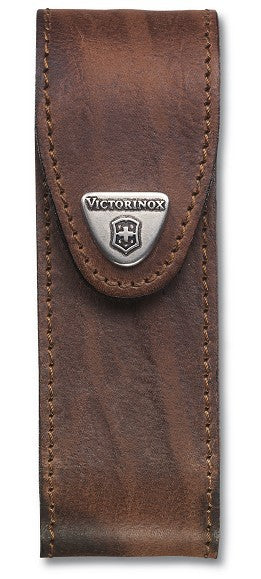 Victorinox дълго кожено калъф до 111mm, кафяво