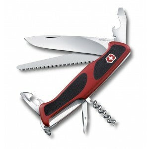 Victorinox RangerGrip 55 многофункционален нож 130 mm, червено-черен, 12 функции