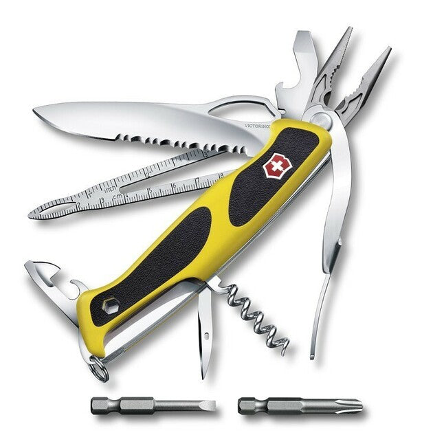Victorinox RangerGrip Boatsman многофункционен нож 130 mm, черно-жълт, 21 функции