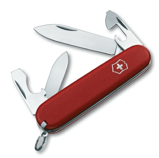 Victorinox Recruit многофункционален нож 84 mm, червен, 10 функции, блистер