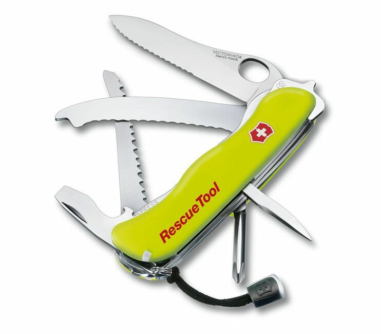 Victorinox RescueTool многофункционален нож, жълта люминесцентна, 13 функции, блистер