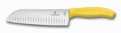 Victorinox Swiss Classic Santoku нож, жълт