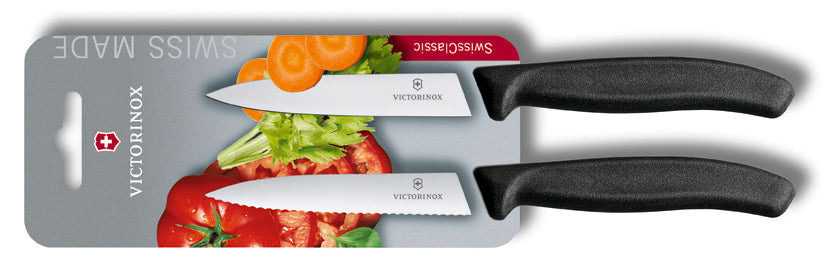 Victorinox комплект 2 белачки ножа, черни