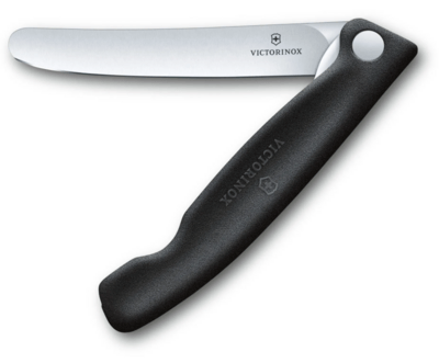 Victorinox Swiss Classic сгъваем нож за плодове и зеленчук гладко острие, черен