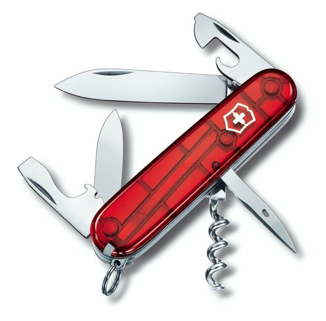 Victorinox Spartan многофункционален нож 91 mm 12 функции, прозрачен червен, 12 функции