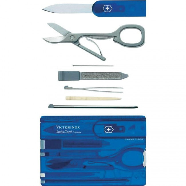 Victorinox SwissCard мултифункционална карта 10 в 1, синя
