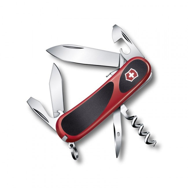 Victorinox EvoGrip S101 джобен нож 85mm, червено-черен
