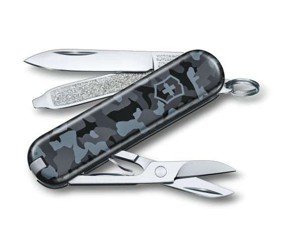 Victorinox Classic джобен нож 58mm, тъмносин камуфлаж