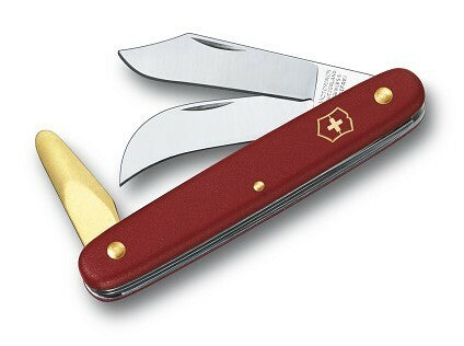 Victorinox градински нож 100 mm, червен, 3 функции