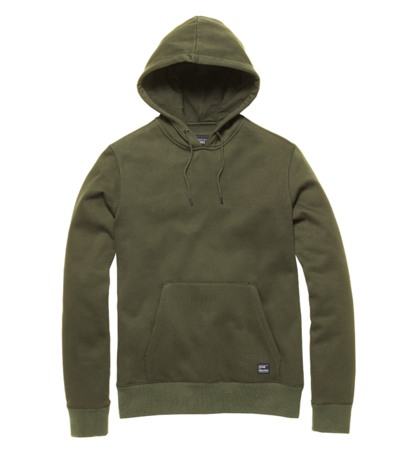 Vintage Industries Derby суитшърт с качулка, маслинено зелен