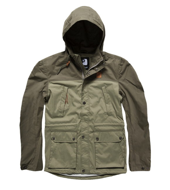 Vintage Industries Leap яке, маслинено/светломаслинено