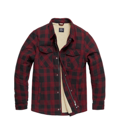 Vintage Industries Craft heavyweight sherpa μπουφάν, κόκκινο καρό