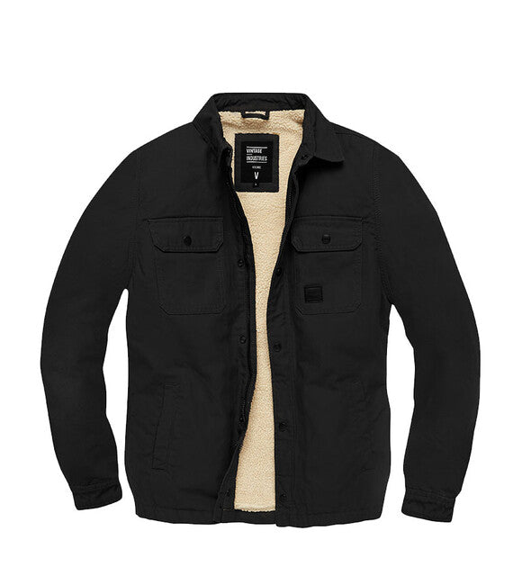 Vintage Industries Dean преходна шерпа яке, черна