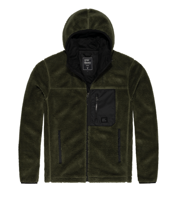 Vintage Industries Dustin флисов суитшърт със шерпа подплата