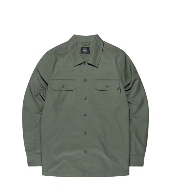 Vintage Industries Harris риза светла маслинена