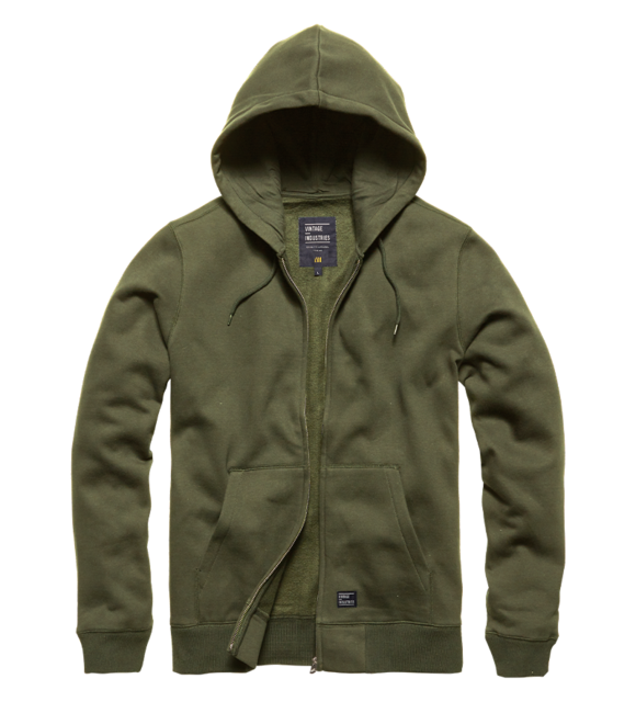 Vintage Industries Redstone суитшърт с качулка, светлосин маслинен