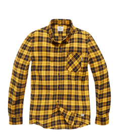 Vintage Industries Riley фланелена риза, жълто на каре