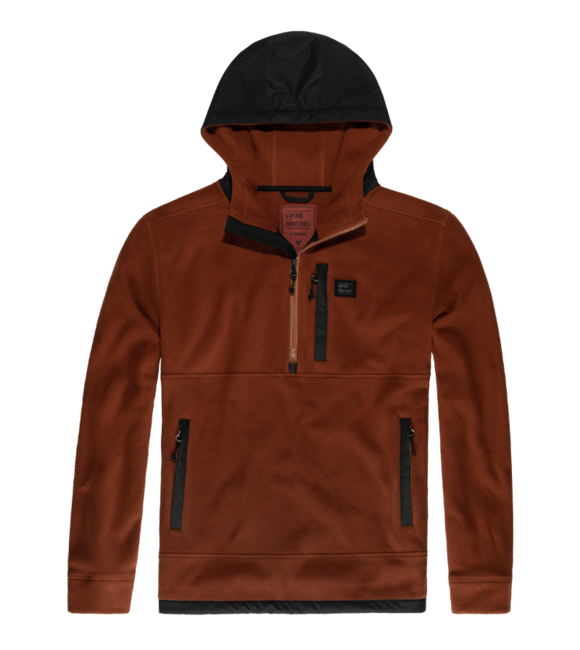Vintage Industries Vinson флисов суитшърт кухи влакна
