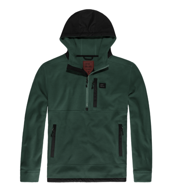 Vintage Industries Vinson флисов суитшърт кухи влакна