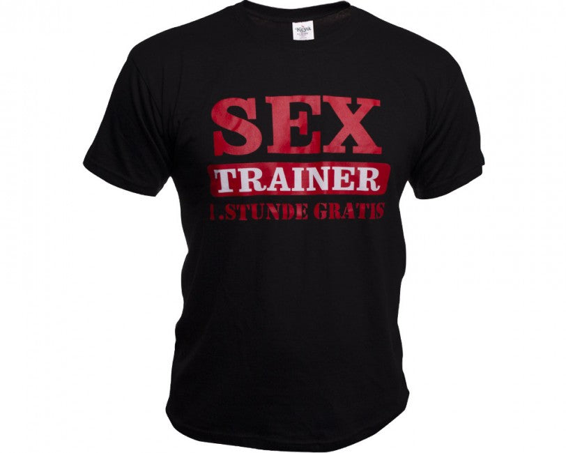 O&T Funny Vtipné Sex Trainer черна тениска