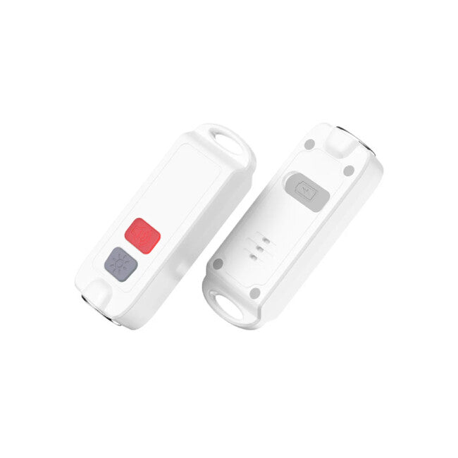W&G SHIELD SOS личен аларм с LED фенер и бутон за активиране, бял