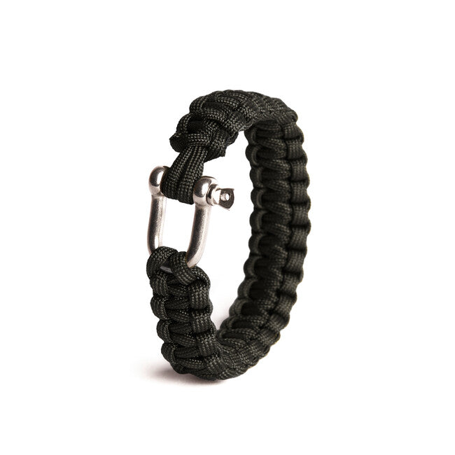 WARAGOD Гривна бази с метална закопчалка, черна