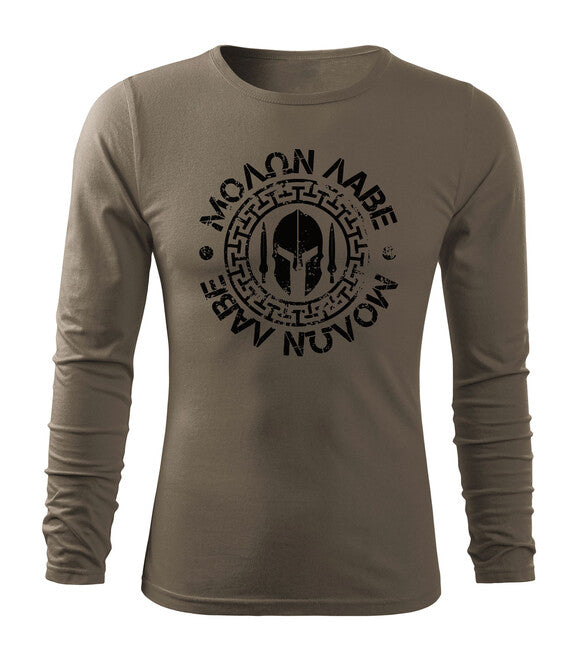 DRAGOWA Fit-T тениска с дълъг ръкав Molon Labe