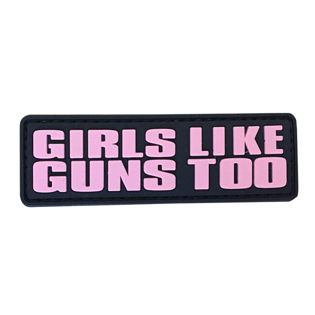WARAGOD Girls like guns PVC нашивка
