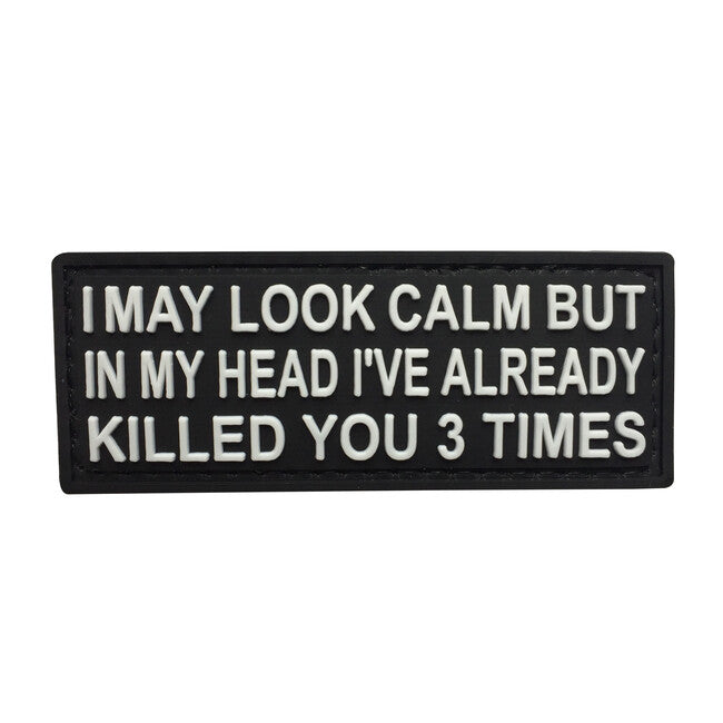 WARAGOD нашивка I may look Calm PVC