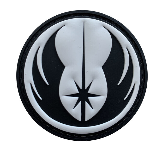 WARAGOD Jedi Order PVC нашивка, бяла