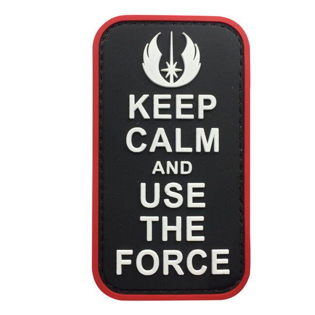 WARAGOD Keep Calm и Use Force PVC нашивка
