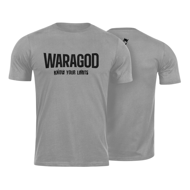 WARAGOD "Know Your Limits" къса тениска, сива 160g/m2