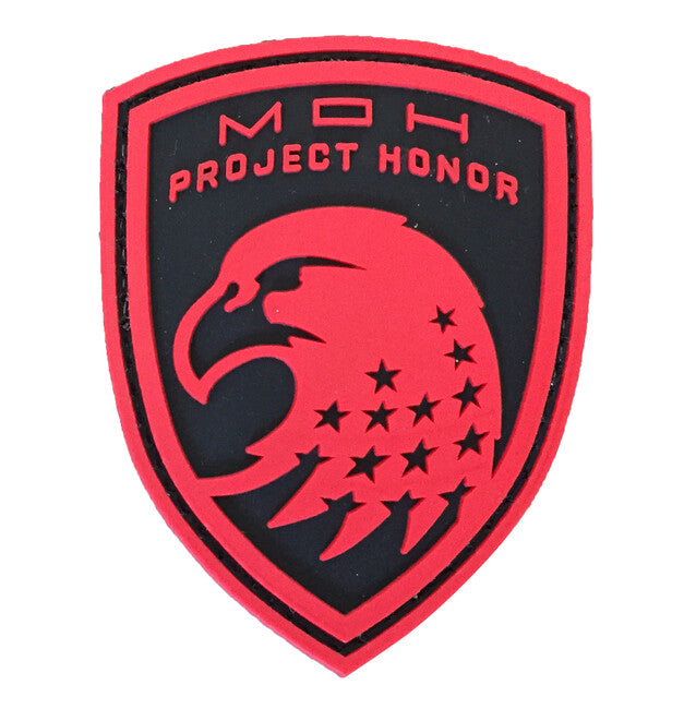 WARAGOD Medal на Honor Eagle PVC нашивка, червена