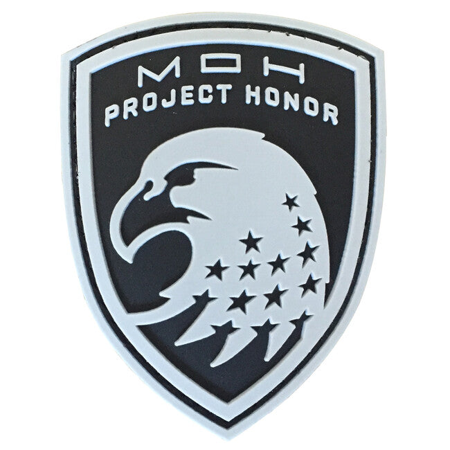 WARAGOD Medal на Honor Eagle PVC нашивка, сива