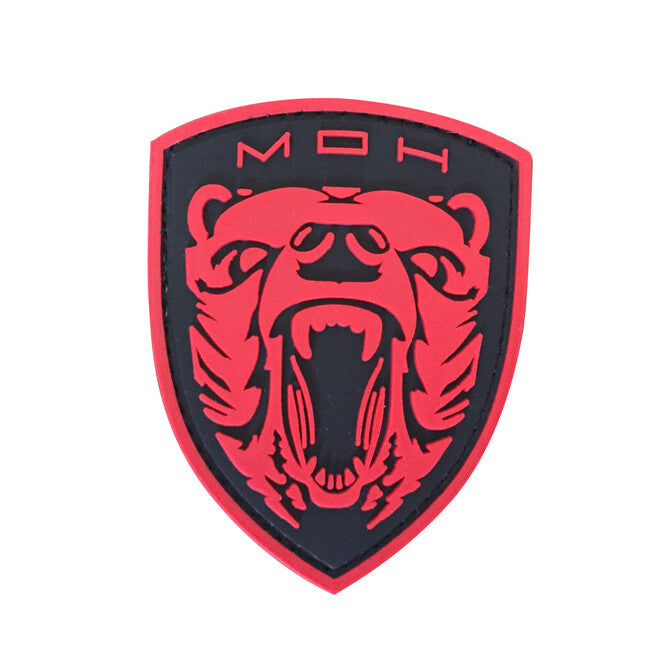 WARAGOD Medal на Honor MOH Grizzly PVC нашивка, червена