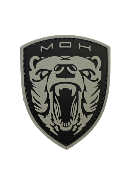 WARAGOD Medal на Honor MOH Grizzly PVC нашивка, сива