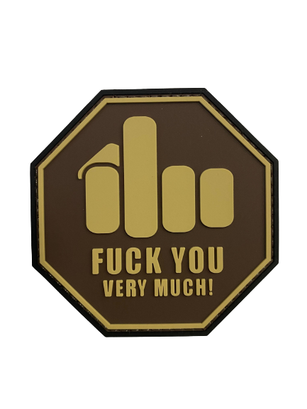 WARAGOD Middle Finger PVC нашивка