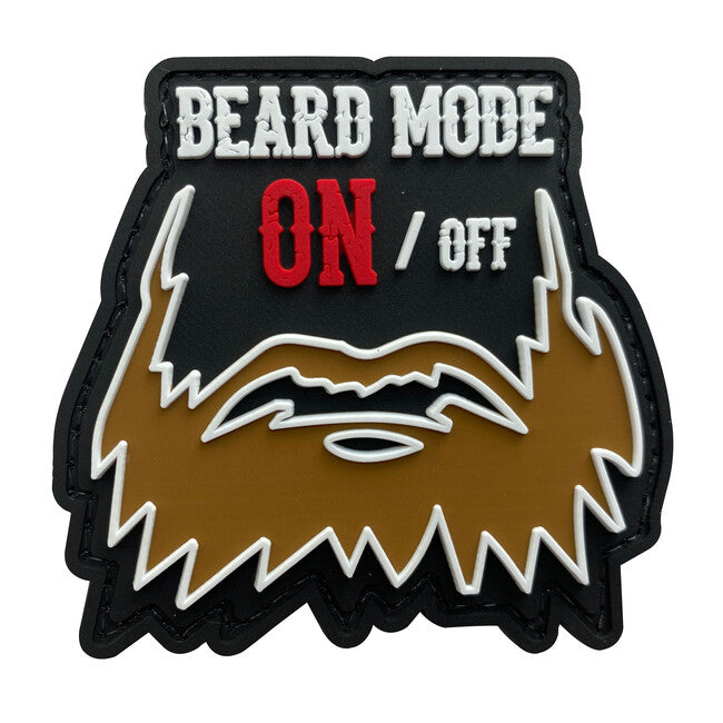 WARAGOD 3D Beard Mode ON/офф нашивка 7.5x7cm