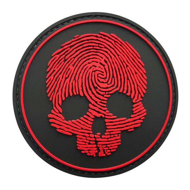 WARAGOD 3D Fingerprint Skull нашивка 8.5cm