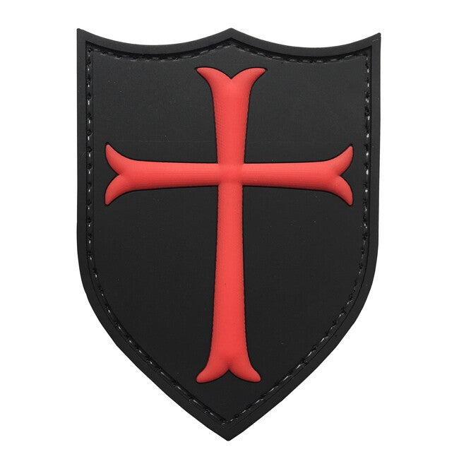 WARAGOD 3D Knights Templar Crusaders Cross нашивка 7.5x5.7cm