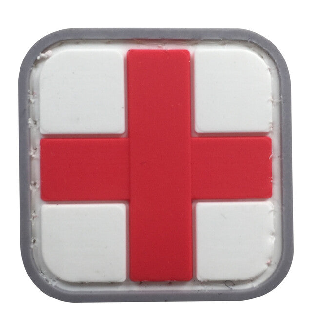 WARAGOD 3D Medic нашивка бяла 3x3см