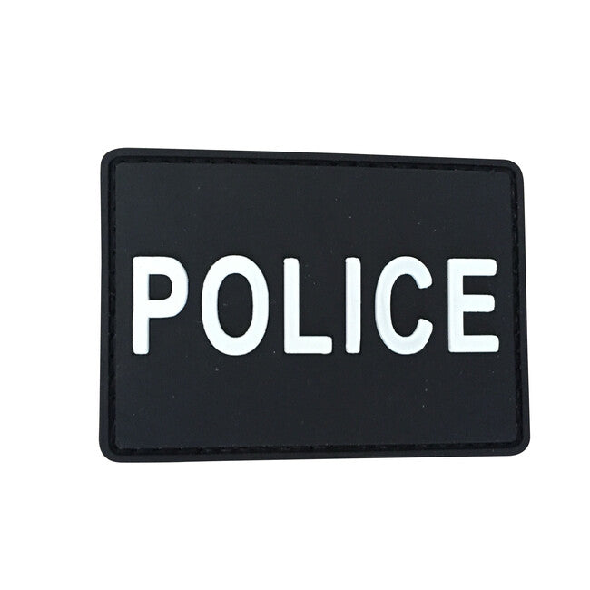 WARAGOD Police 3D нашивка черна 7x5cm