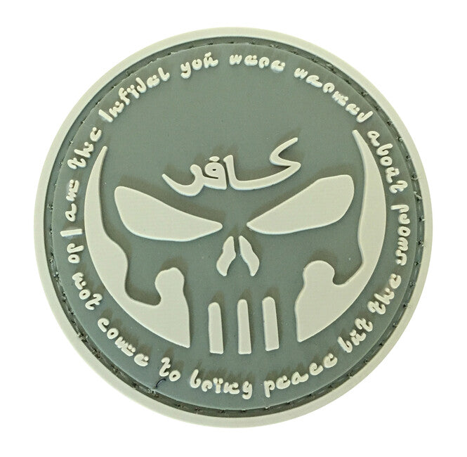 WARAGOD 3D Round Infidel Punisher нашивка, маслинена, 6см