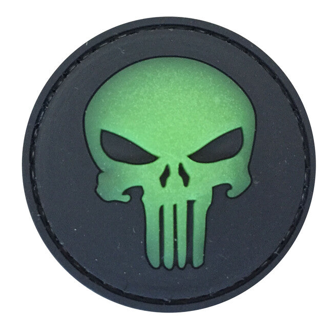 WARAGOD 3D Round Punisher нашивка светеща предна част, 5см